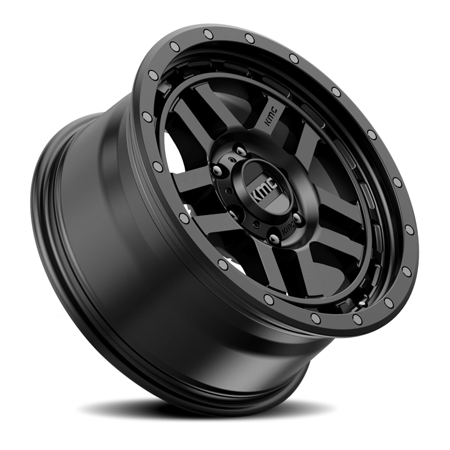 KMC Recon 18x8.5" 6x120mm 66.9mm CB 0mm Satin Black