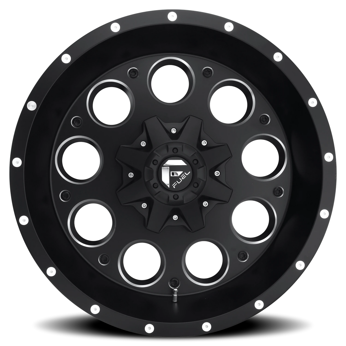 Fuel Revolver 16x8 +1 6x139.7mm 108mm Matte Black Milled