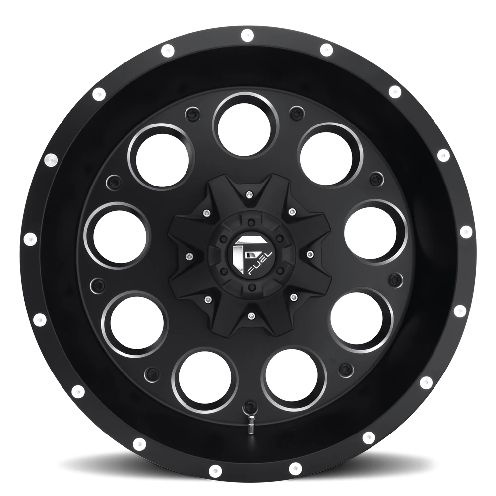 Fuel Revolver D525 15x8 -18 5x114.3/5x120.7mm 78.1mm Matte Black Milled