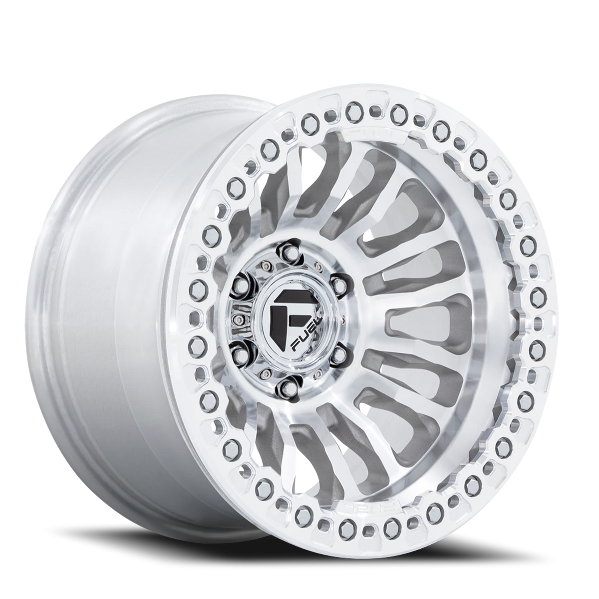 Fuel Rincon Beadlock 20x10 -48 5x127mm 71.5mm Machined Silver