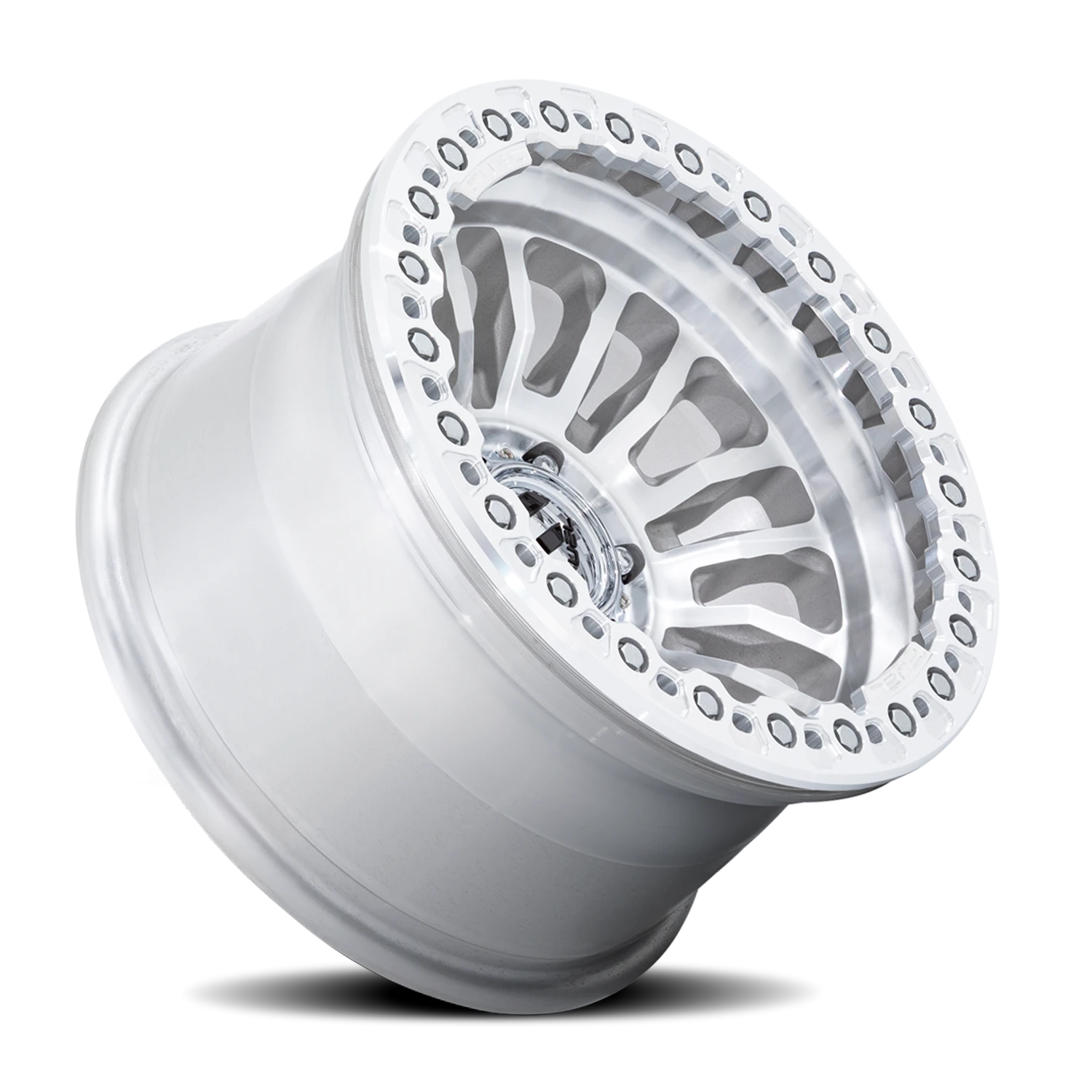 Fuel Rincon Beadlock 17x9" 6x139.7mm 106.1mm CB -38mm Machined Silver