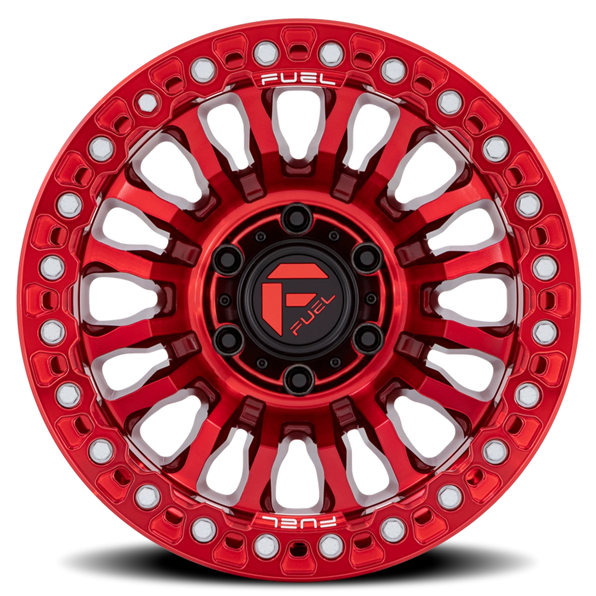 Fuel Rincon Beadlock 20x10 -48 6x139.7mm 106.1mm Candy Red