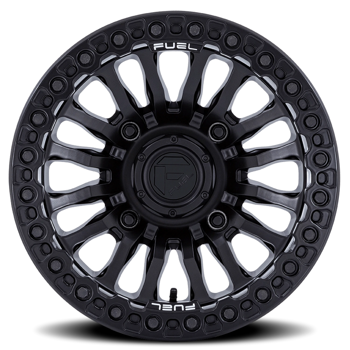 Fuel Rincon UTV Beadlock 15x7 +10 4x137mm 110.1mm Blackout