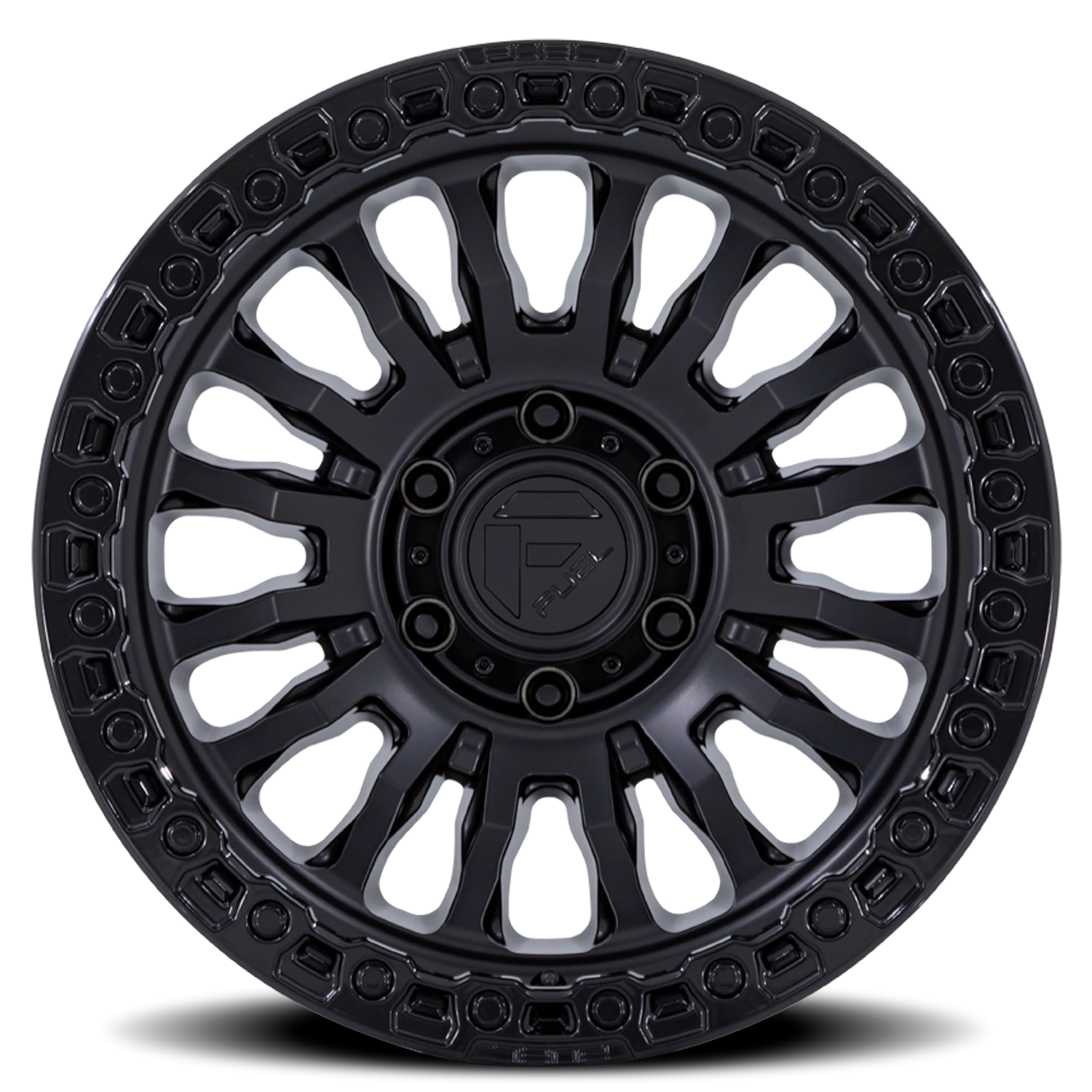 Fuel Rincon SBL FC857MB 18x9" 6x139.7mm 106.1mm CB +1mm Matte Black Gloss Black Lip