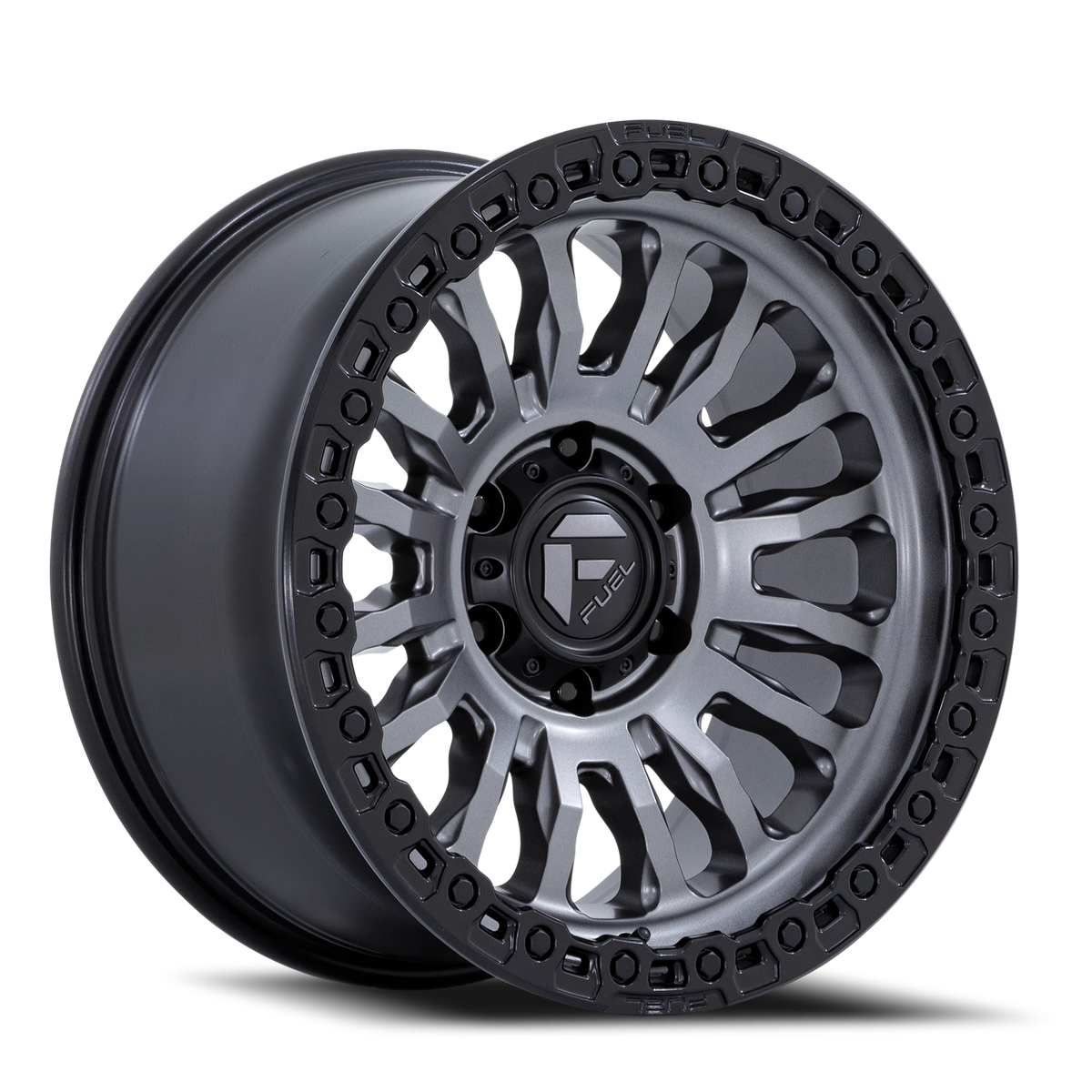 Fuel Rincon SBL FC857AB 17x9 -12 8x180mm 124.2mm Matte Gunmetal Matte Black Lip