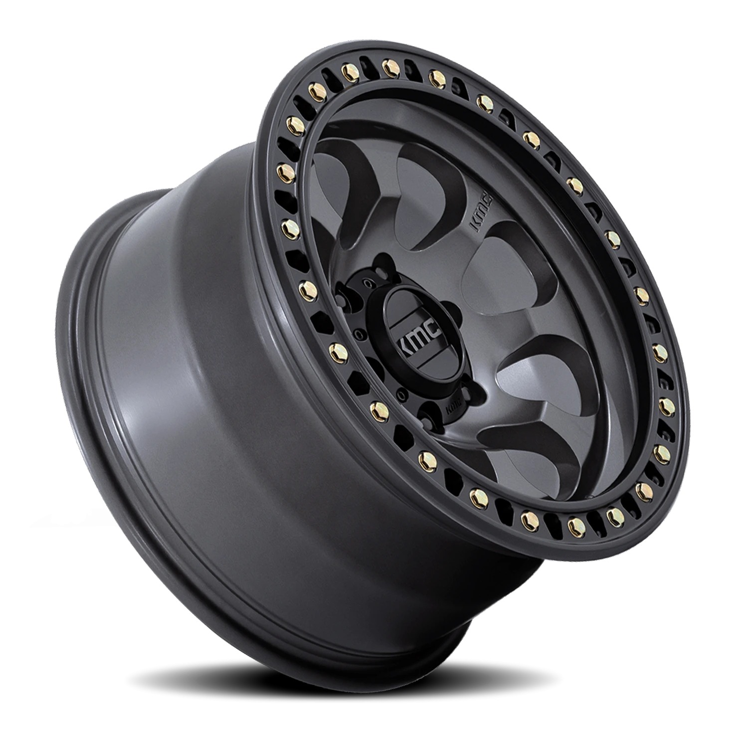KMC Riot SBL 18x9" 5x127mm 71.5mm CB +18mm Anthracite Satin Black Lip