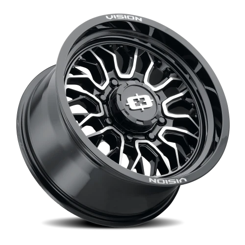 Vision 402 18x9 -12 8x170mm 125.2mm Gloss Black Machined Face