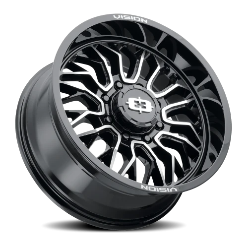 Vision 402 20x9 +12 8x165.1mm 125.2mm Gloss Black Machined Face