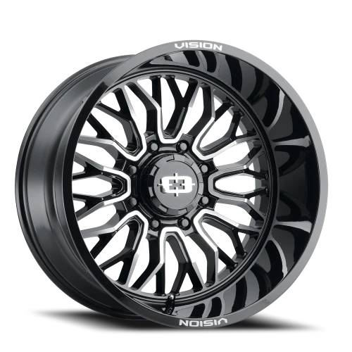 Vision 402 22x12 -51 8x180mm 124.2mm Gloss Black Machined Face