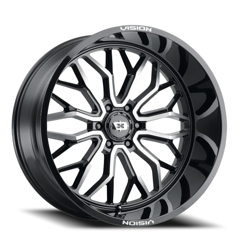 Vision 402 24x12 -51 6x139.7mm 106.2mm Gloss Black Machined Face