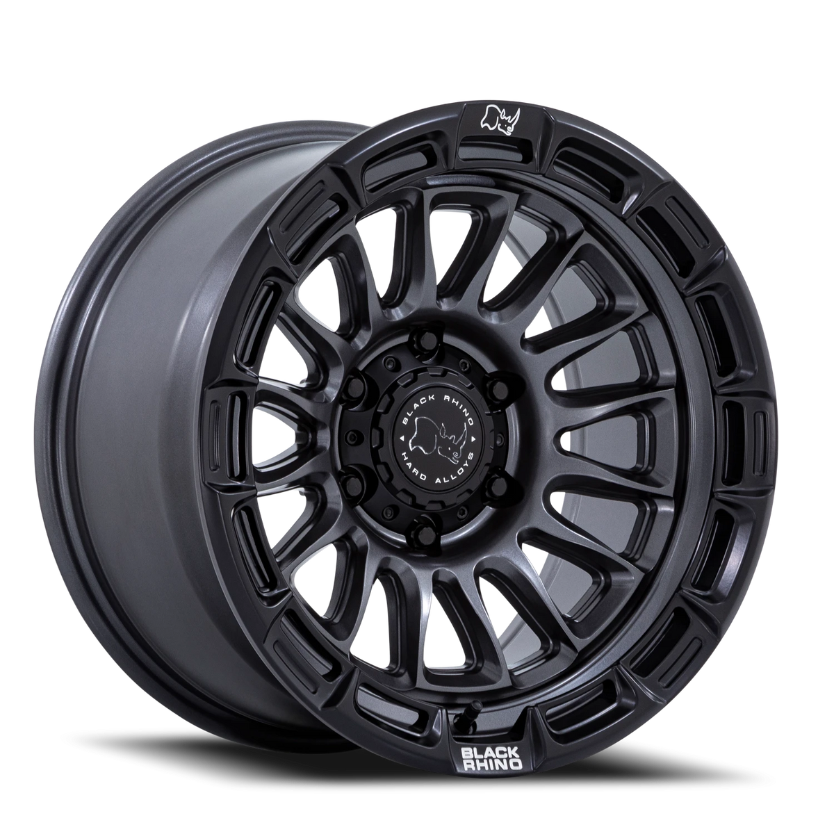 Black Rhino Rival 20x9 +1 5x127mm 71.5mm Matte Gunmetal Matte Black Lip