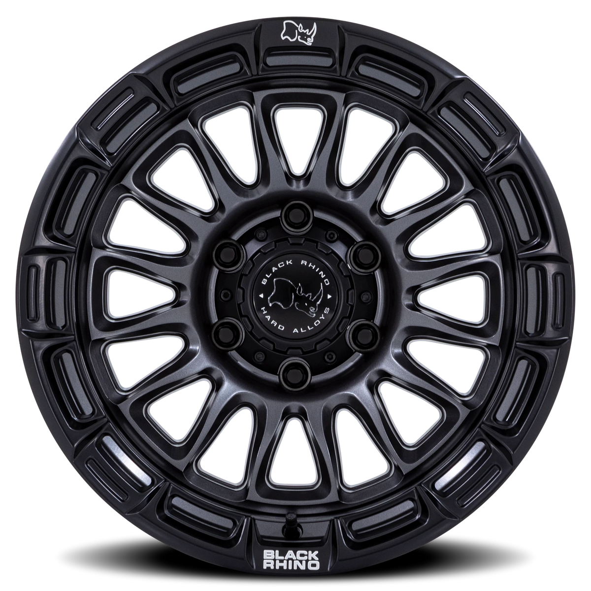 Black Rhino Rival 20x9 +1 5x127mm 71.5mm Matte Gunmetal Matte Black Lip