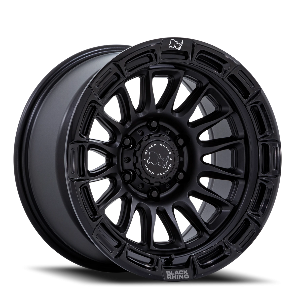 Black Rhino Rival 20x9 +1 5x127mm 71.5mm Matte Black Gloss Black Lip
