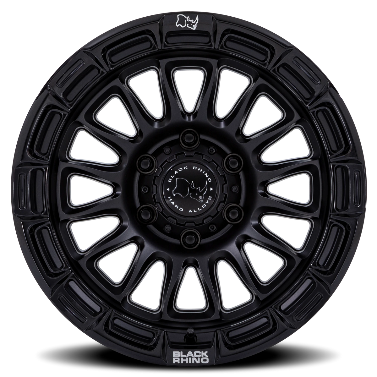 Black Rhino Rival 20x9 +1 6x135mm 87.1mm Matte Black Gloss Black Lip