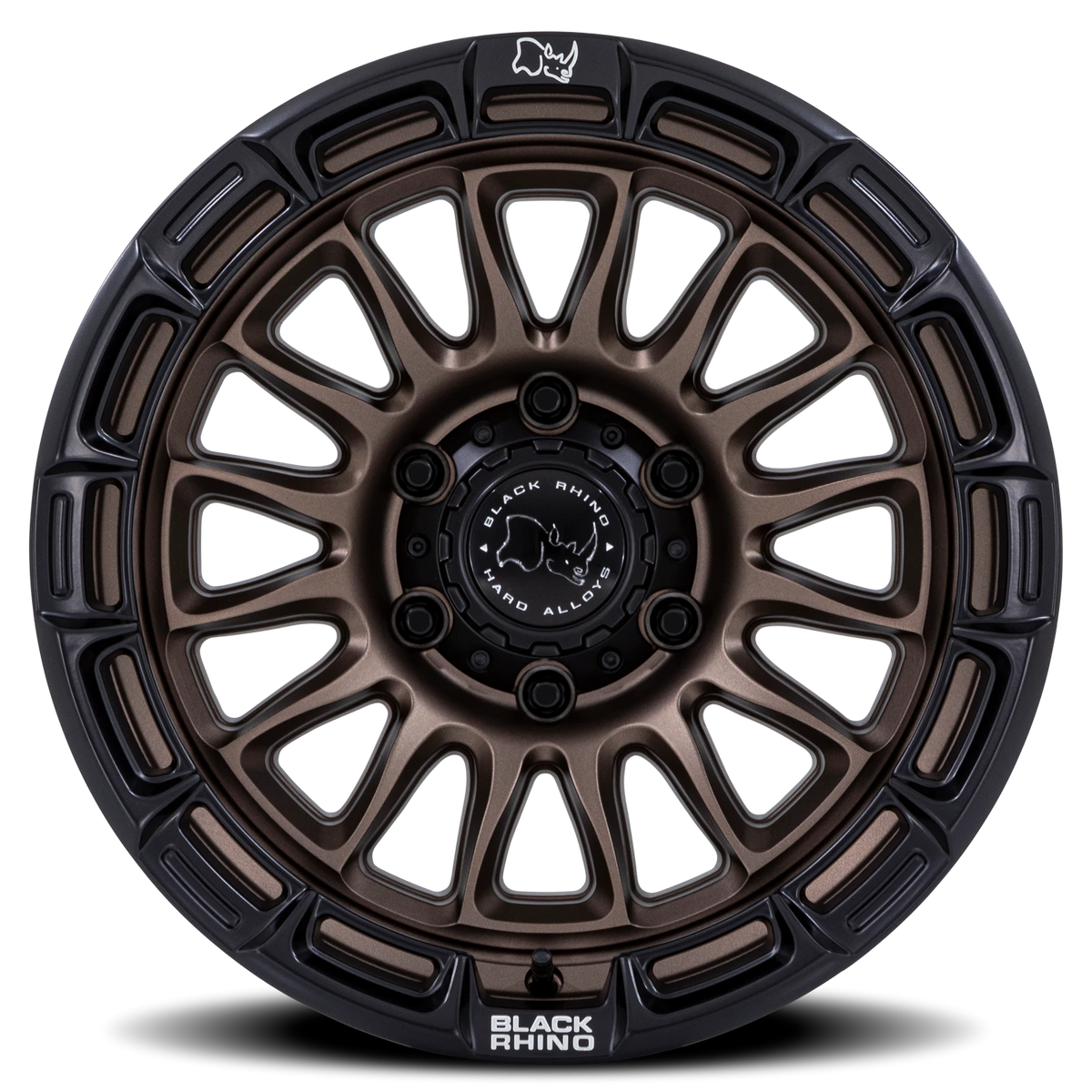 Black Rhino Rival 20x9 +1 6x135mm 87.1mm Burnt Bronze Matte Black Lip