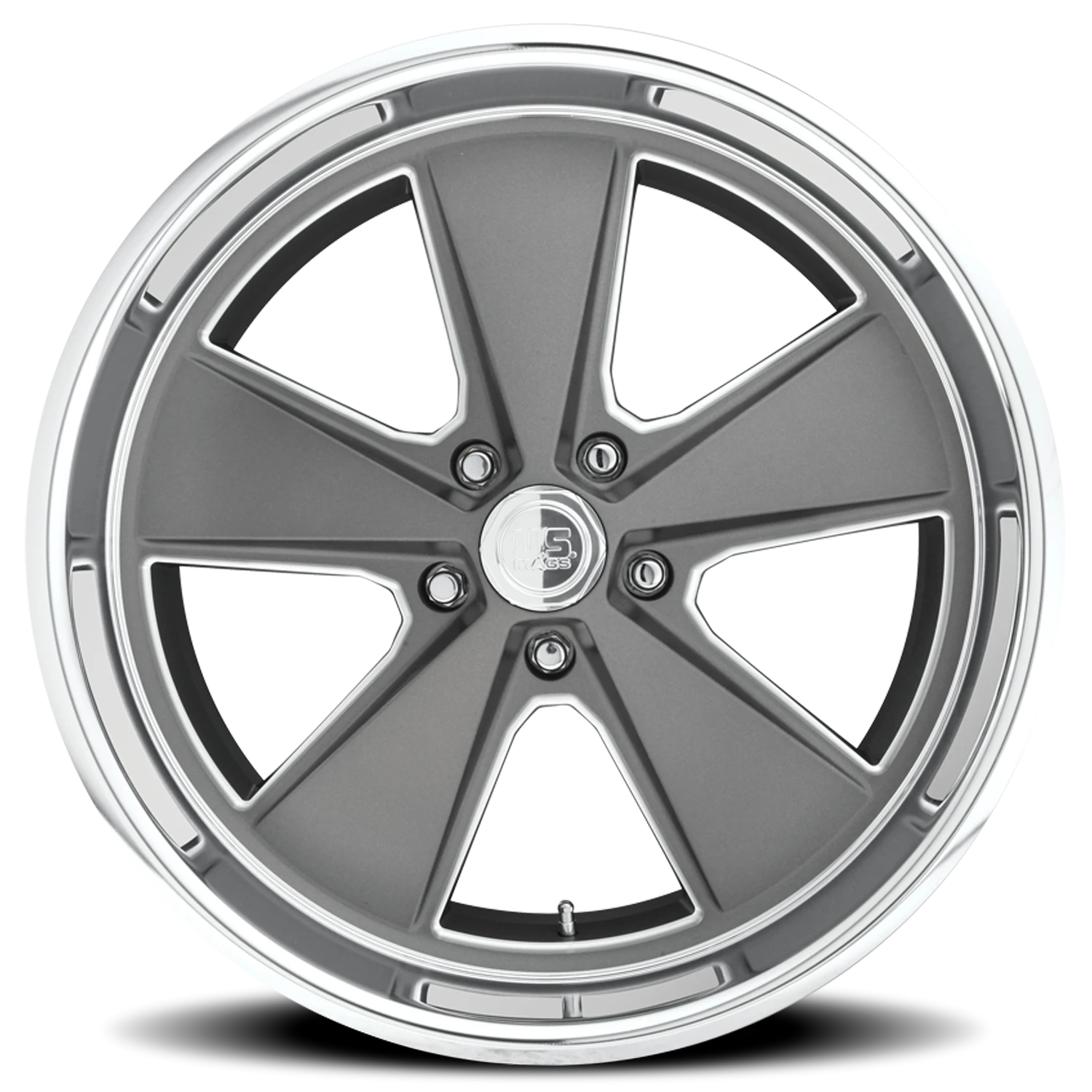 US Mags Roadster 20x9" 5x115mm 71.5mm CB +18mm Matte Gunmetal Machined