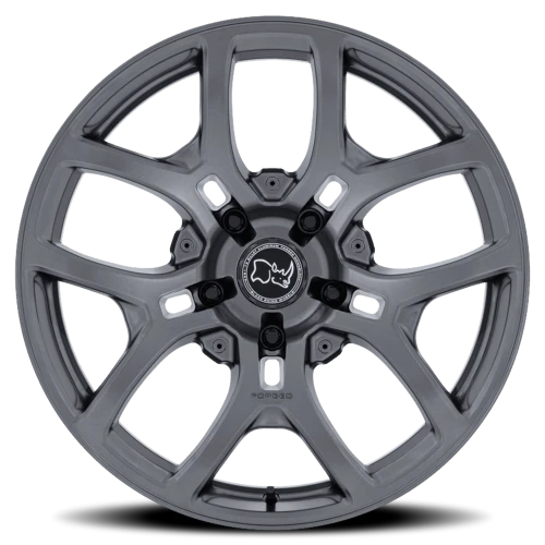 Black Rhino Rockledge 20x8.5" 5x139.7mm 64.15mm CB +35mm Matte Gunmetal