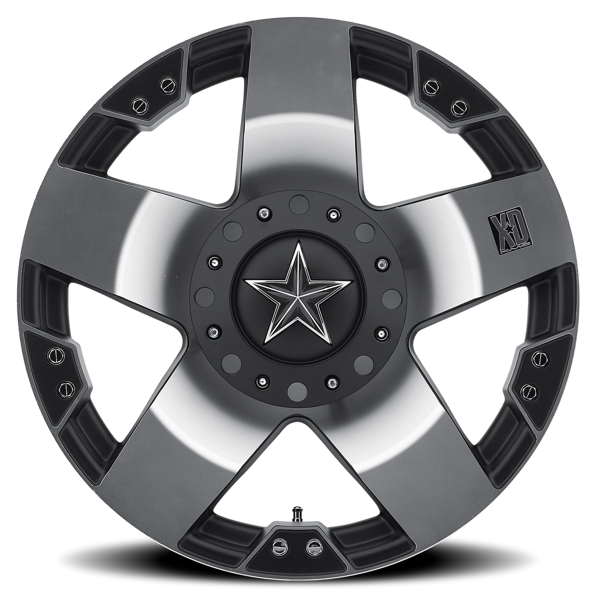 XD Series Rockstar 17x8 +10 7x150mm Machined Silver Black Windows
