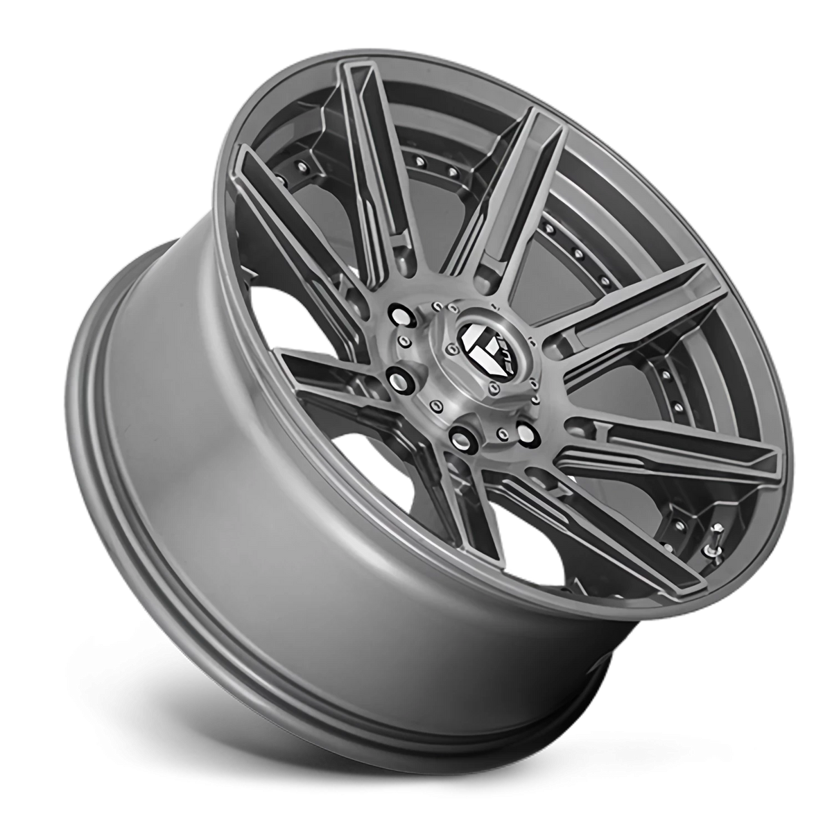 Fuel Rogue Platinum 20x9 +1 5x150mm 110.2mm Brushed Gunmetal Tinted Clear
