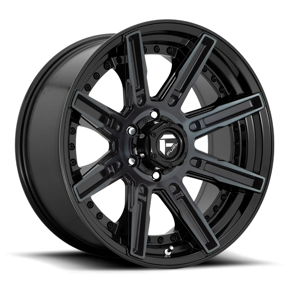 Fuel Rogue 20x9" 5x127mm 71.5mm CB +1mm Machined Double Dark Tint