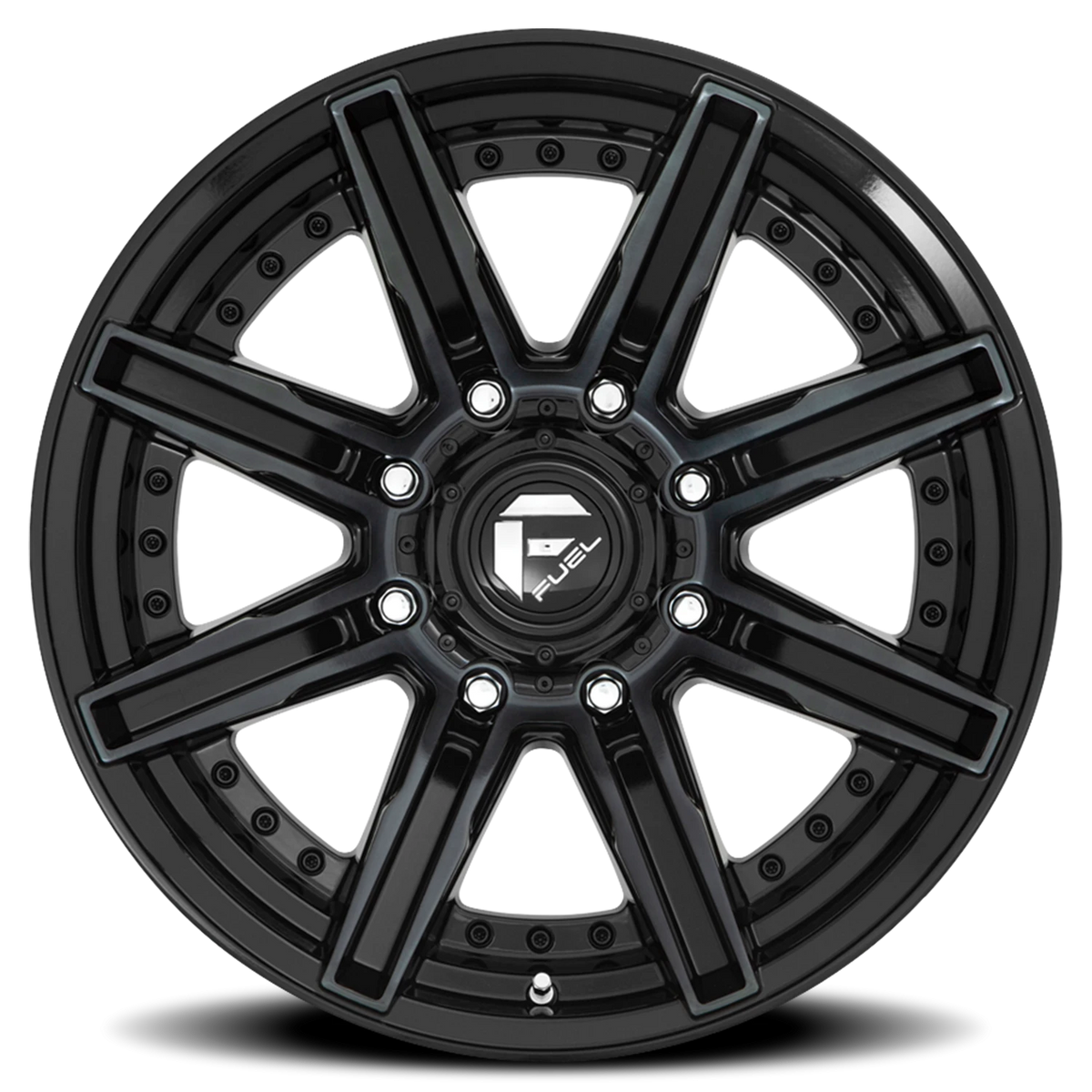 Fuel Rogue 20x10 -18 8x180mm 124.2mm Machined Double Dark Tint
