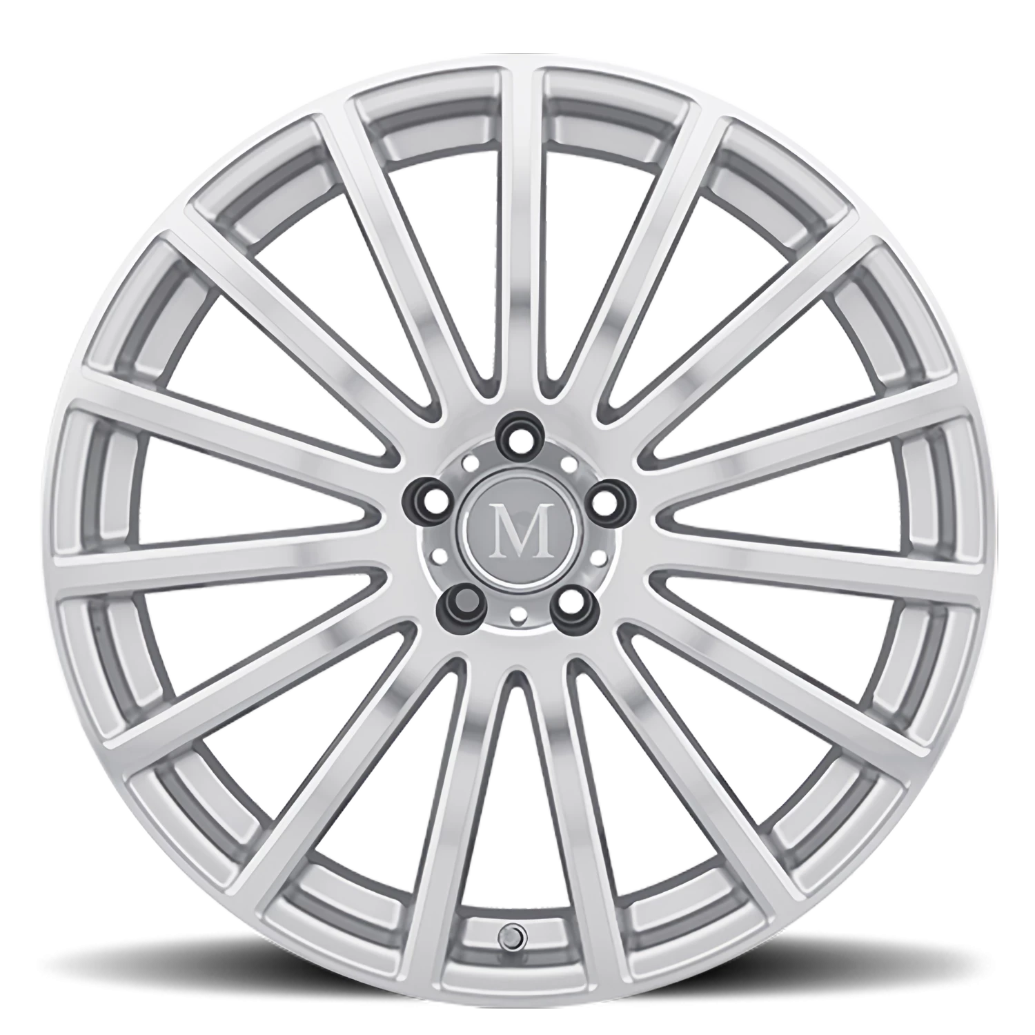 Mandrus Rotec 20x11" 5x112mm 66.6mm CB +30mm Silver Mirror Cut Face