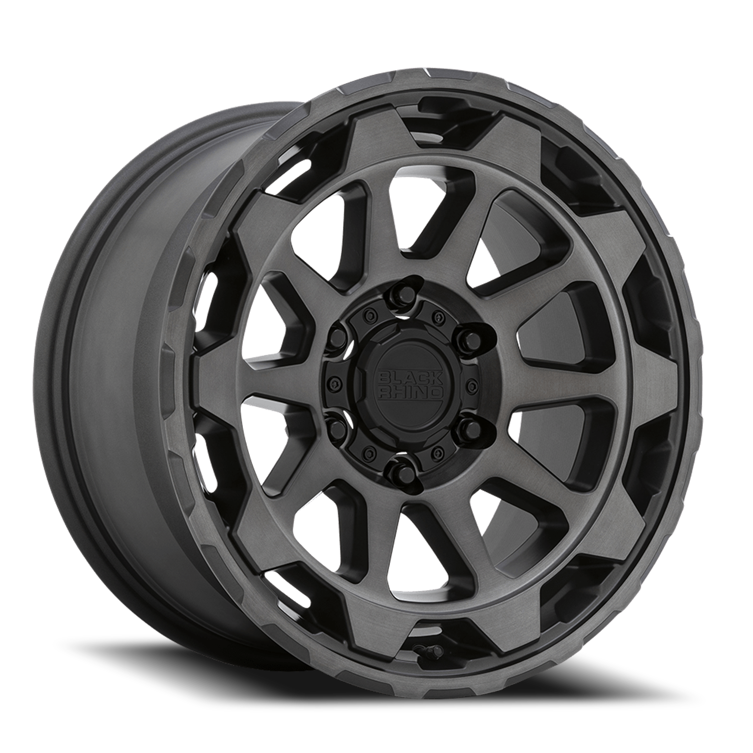 Black Rhino Rotor 20x9" 6x120mm 67.1mm CB +12mm Matte Gunmetal Brushed Tinted Face