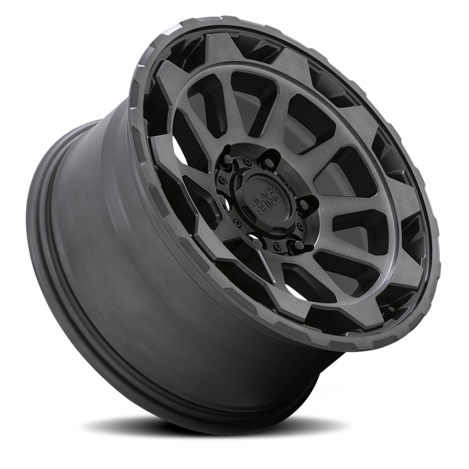 Black Rhino Rotor 20x9" 6x120mm 67.1mm CB +12mm Matte Gunmetal Brushed Tinted Face
