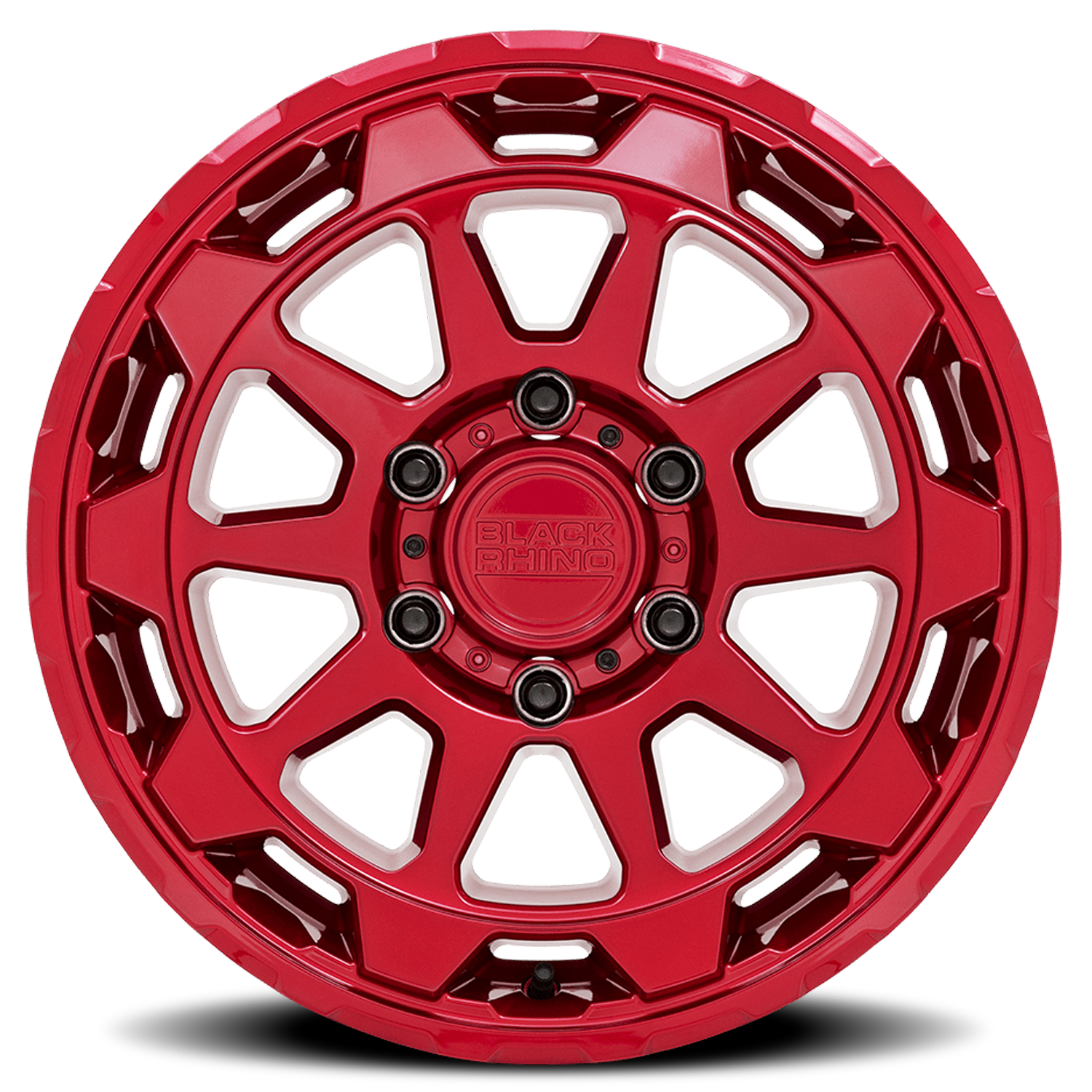 Black Rhino Rotor 20x9" 6x135mm 87.1mm CB +12mm Candy Red