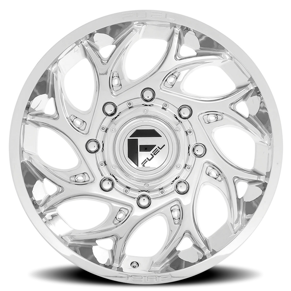 Fuel Runner Dually 20x8.25 +105 8x210mm 154.3mm Chrome