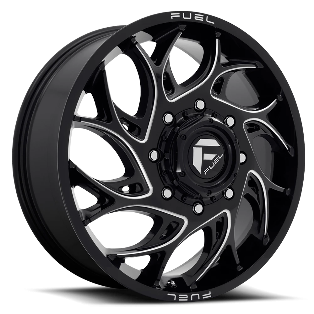 22x7.0 Fuel Runner D741 Gloss Black Miled