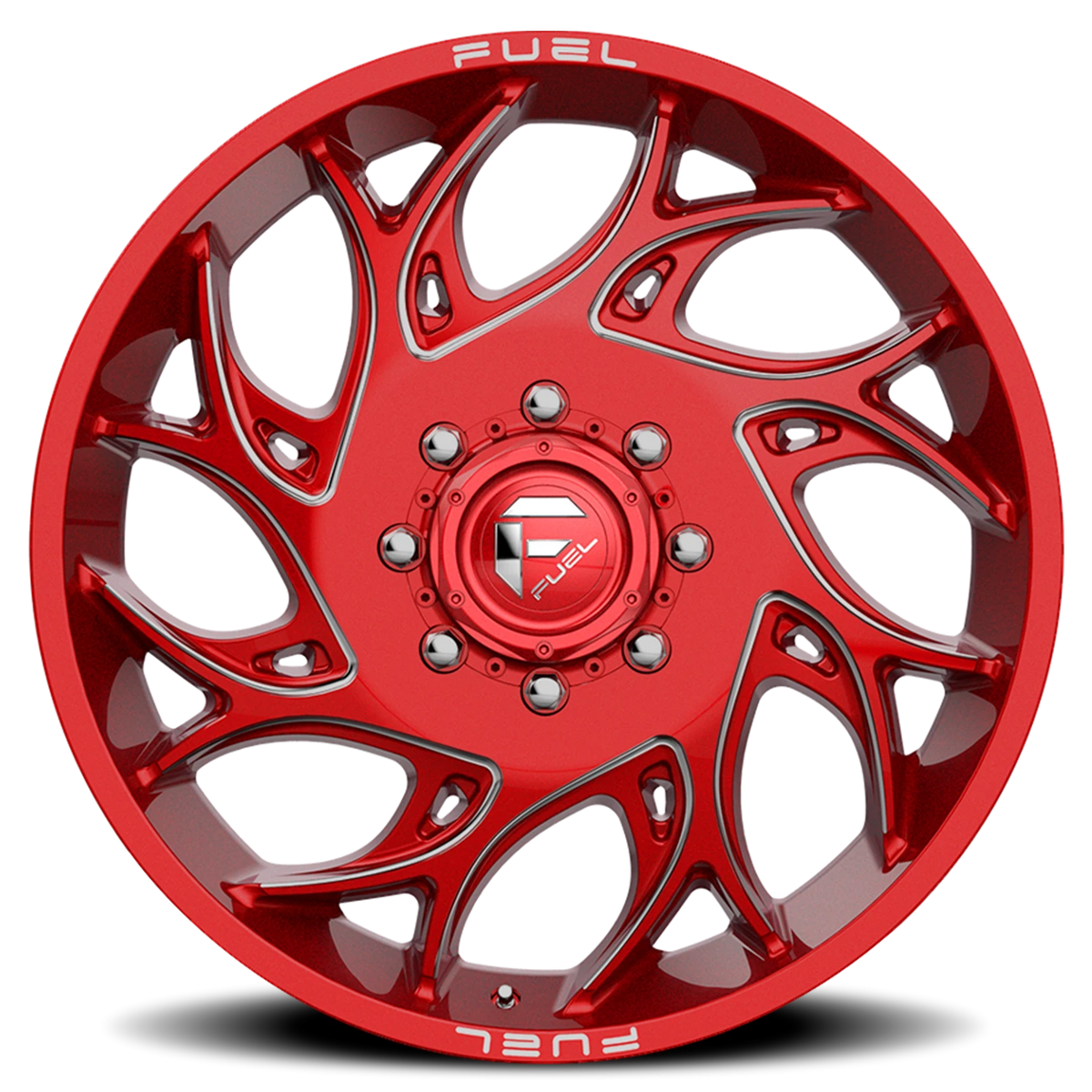Fuel Runner Dually 20x8.25 +105 8x210mm 154.3mm Candy Red Milled