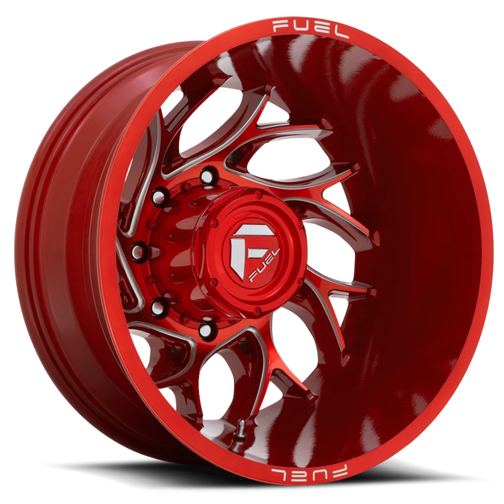 Fuel Runner Dually 20x8.25" 8x165.1mm 121.6mm CB -240mm Candy Red Milled