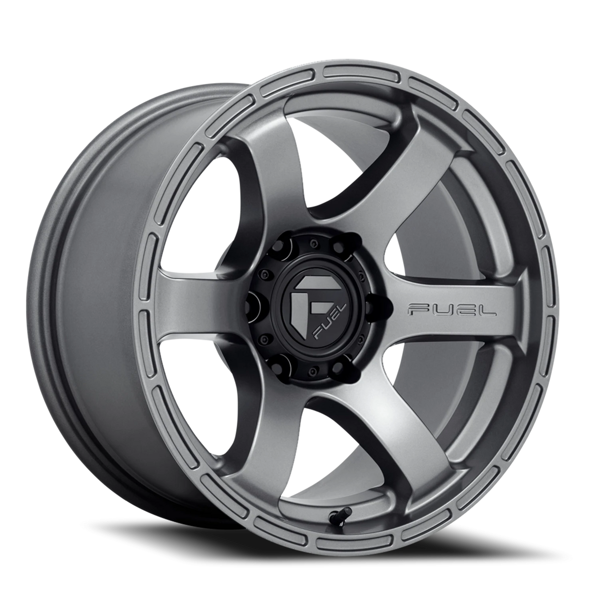 Fuel Rush 17x9 +1 6x114.3mm 66.06mm Matte Gunmetal