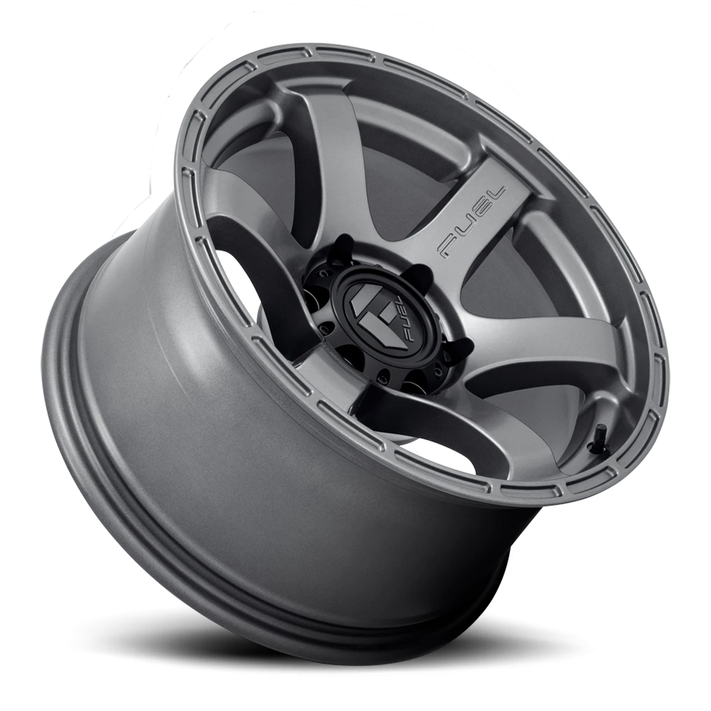 Fuel Rush 18x9" 6x135mm 87.1mm CB +1mm Matte Gunmetal