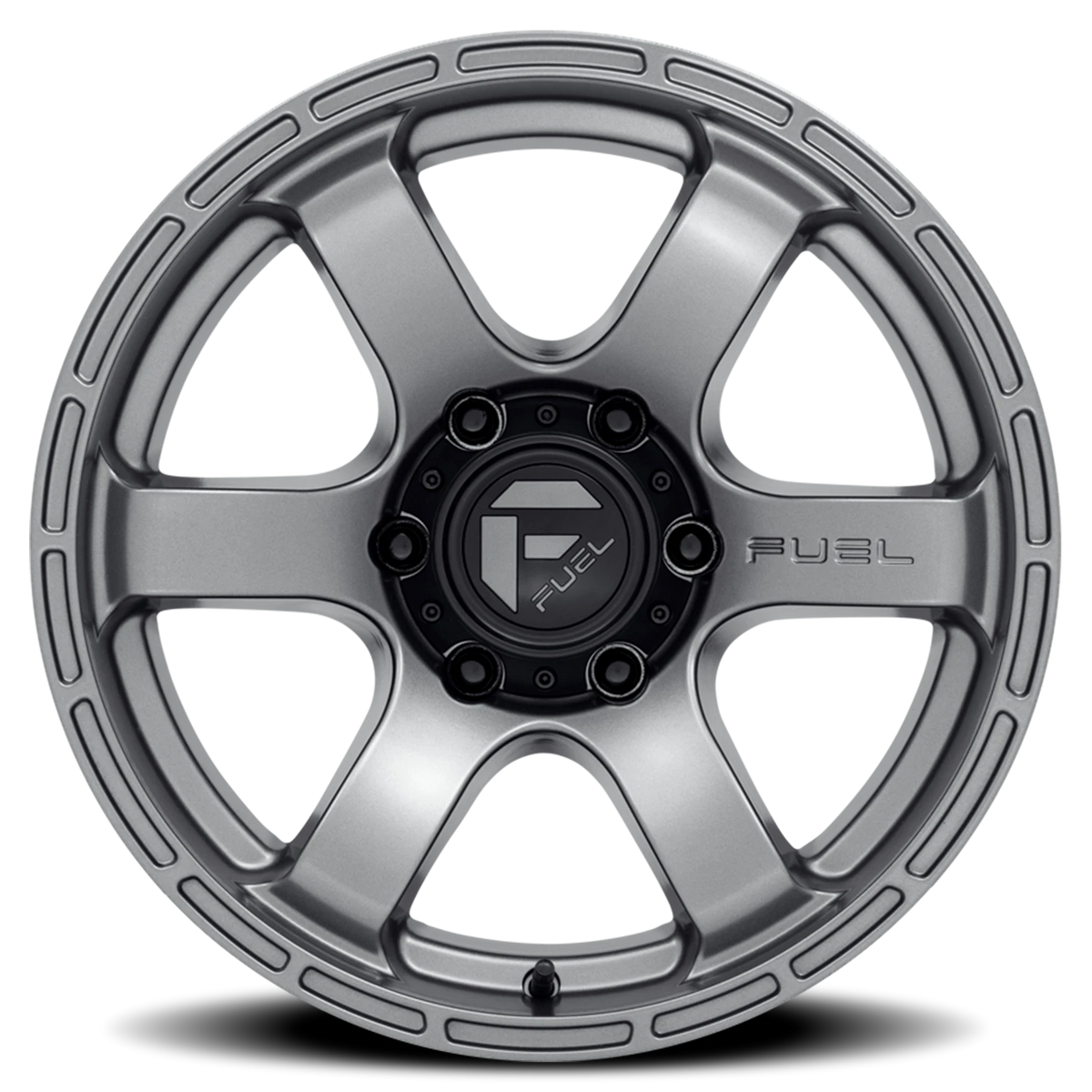 Fuel Rush 20x9 +1 6x139.7mm 106.1mm Matte Gunmetal
