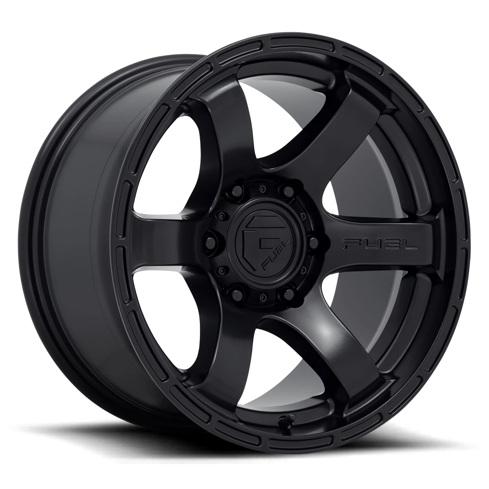 Fuel Rush 18x9" 6x135mm 87.1mm CB +1mm Satin Black