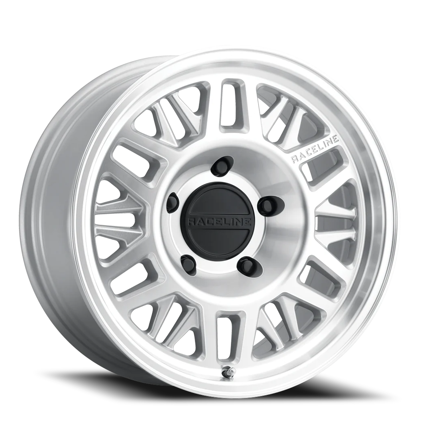 Raceline Ryno Van 17x7.5" 5x160mm 65.1mm CB +50mm Machined Silver