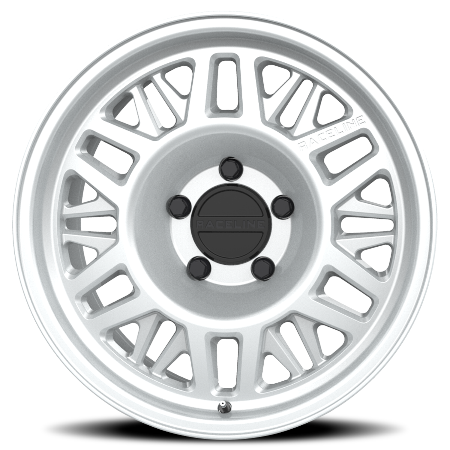 Raceline Ryno Van 17x7.5" 5x160mm 65.1mm CB +50mm Machined Silver