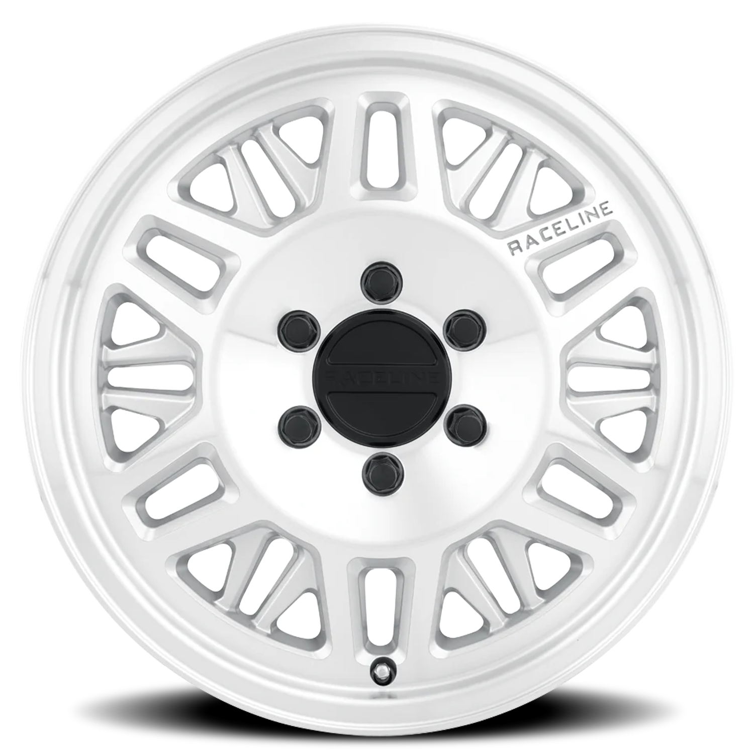Raceline Ryno Van 17x7.5" 6x130mm 84.1mm CB +50mm Machined Silver
