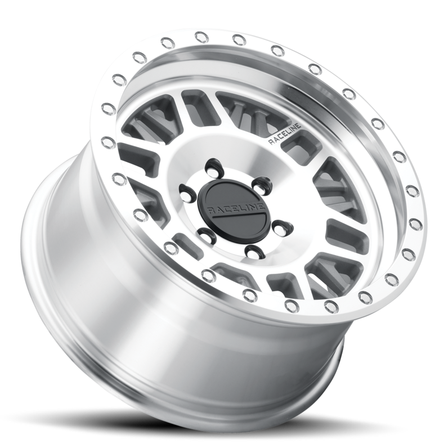 Raceline Ryno 18x9" 5x139.7mm 106.5mm CB +18mm Machined Silver