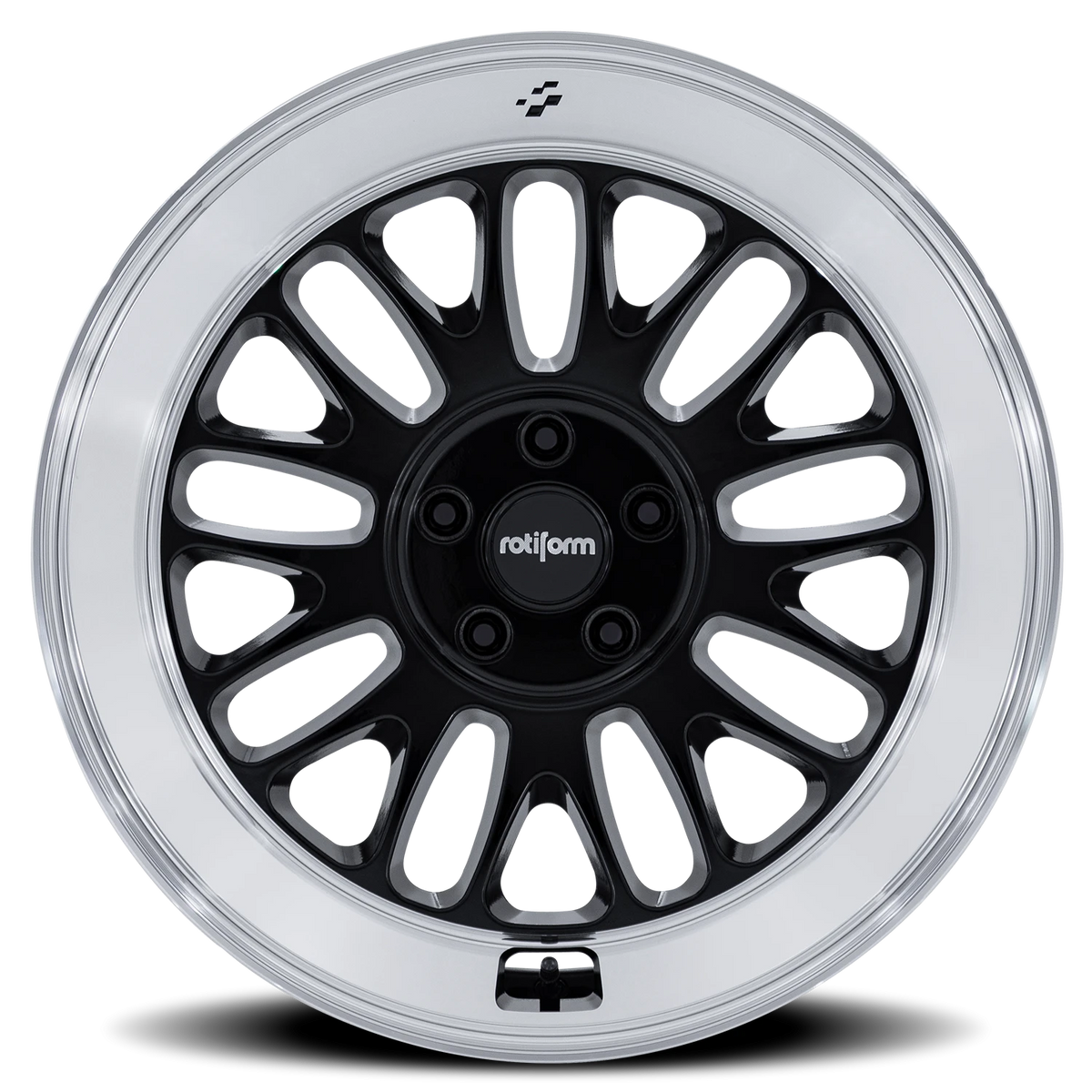Rotiform SCP 19x10.5 +35 5x112mm 66.56mm Gloss Black Diamond Cut Lip