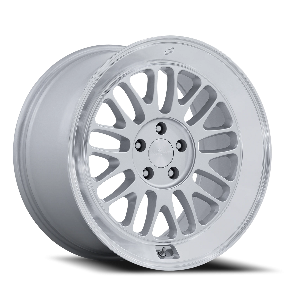 Rotiform SCP 18x8.5 +35 5x120mm 74.1mm Gloss Silver Diamond Cut Lip