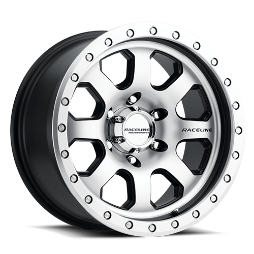 Raceline Avenger 929M 17x9 -12 5x127mm 83.82mm Machined Silver