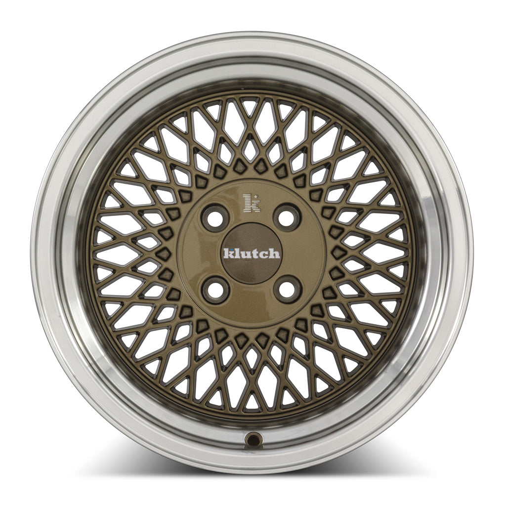Klutch SL1 15x8.5 17 4x100mm 73.1mm Bronze Machined Lip