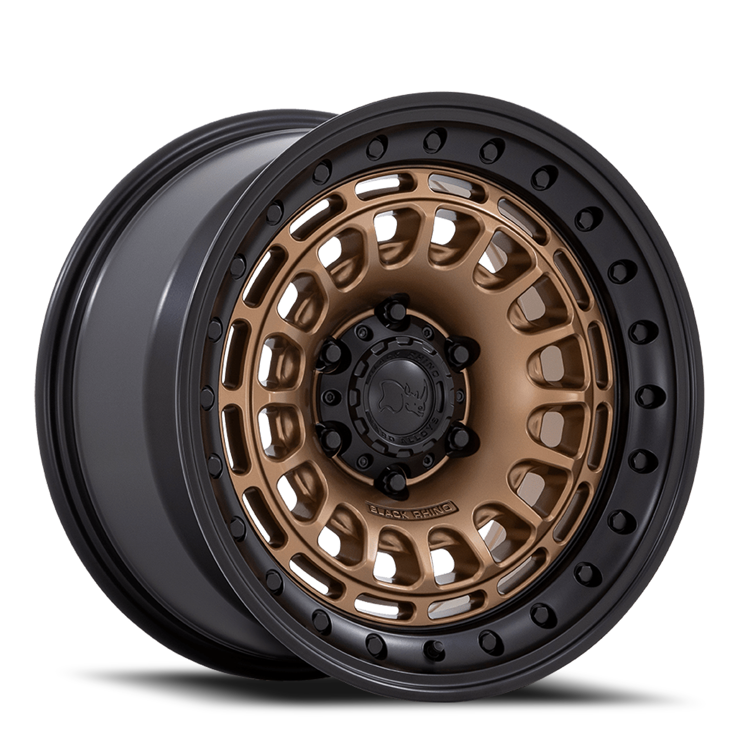 Black Rhino Sahara 17x9" 6x114.3mm 66.06mm CB -12mm Matte Bronze Gloss Black Lip