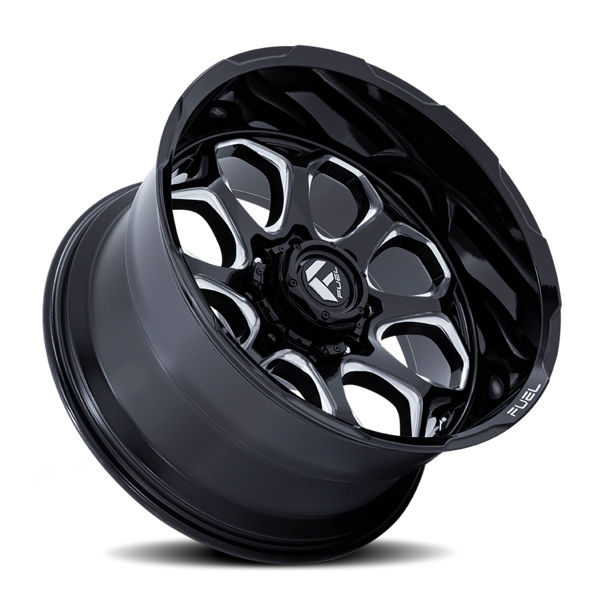 Fuel Scepter FC862 22x10 -18 8x170mm 125.1mm Gloss Black Milled