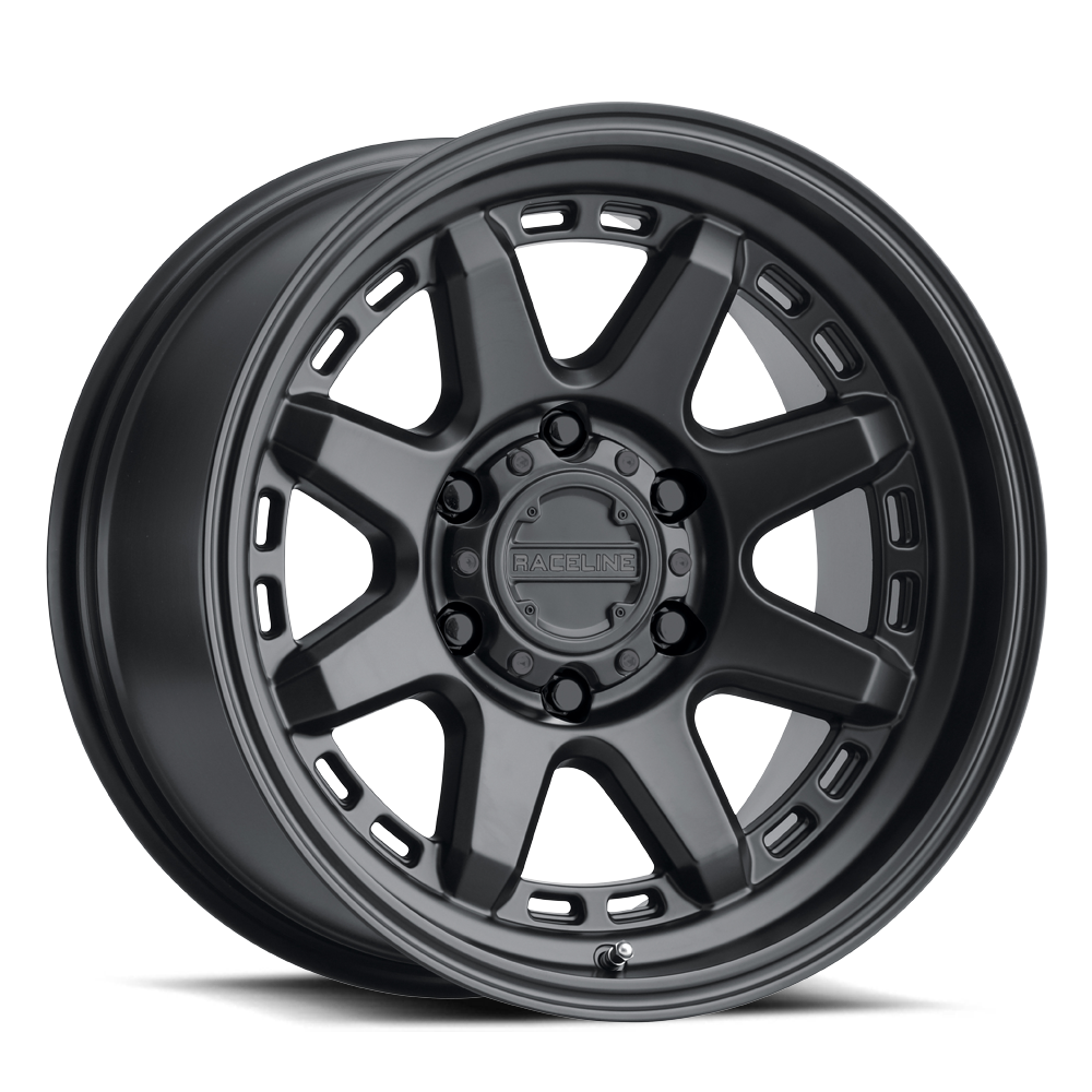 Raceline Scout 16x8" 6x139.7mm 106.1mm CB 0mm Satin Black