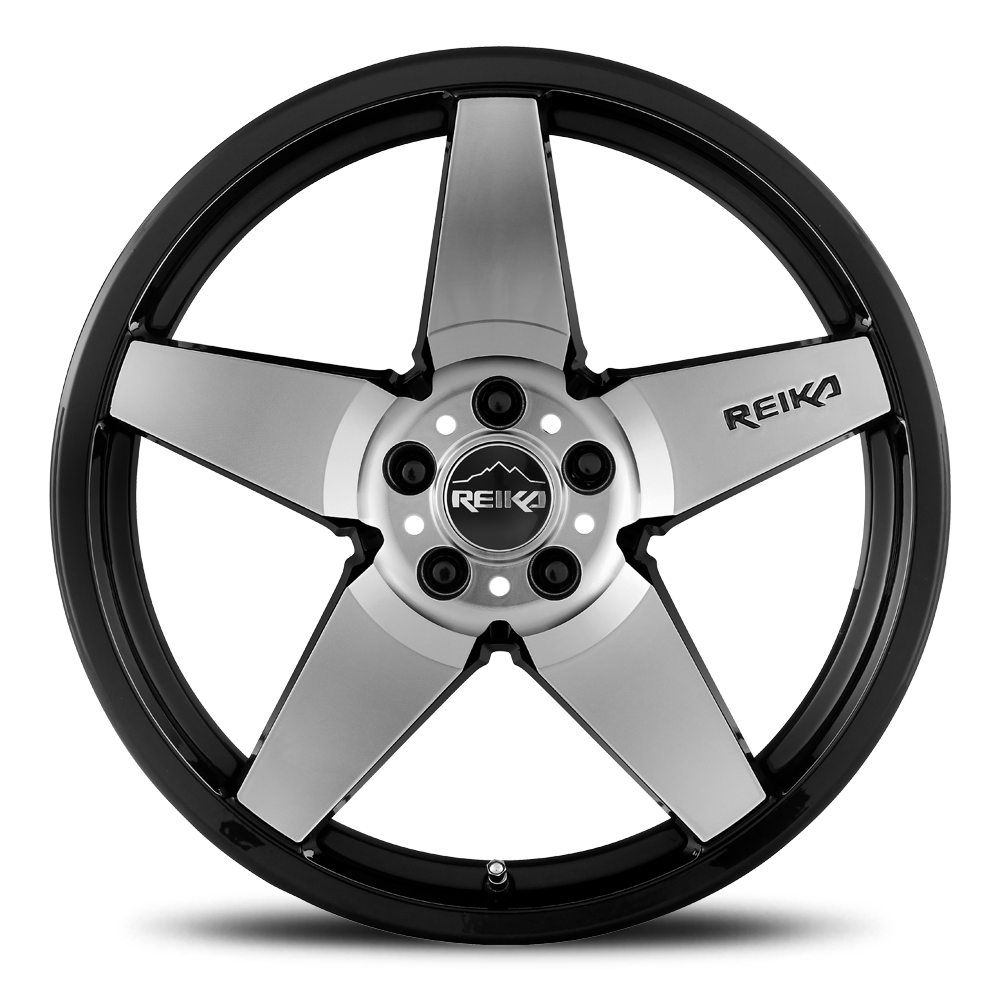 Reika Seeker R15 17x7" 5x100mm 65.1mm CB +15mm Black Machined Face