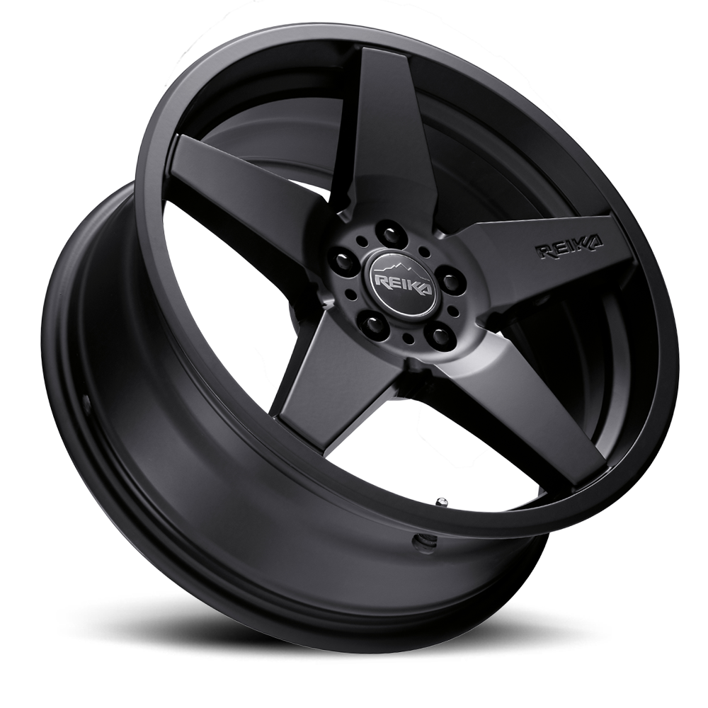 Reika Seeker R15 17x8" 5x114.3mm 65.1mm CB +38mm Satin Black
